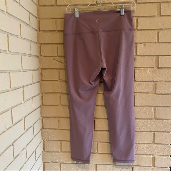 Zyia Active High Waisted Mauve 23.5” Active Running Leggings 8-10 Medium M - Picture 2 of 8